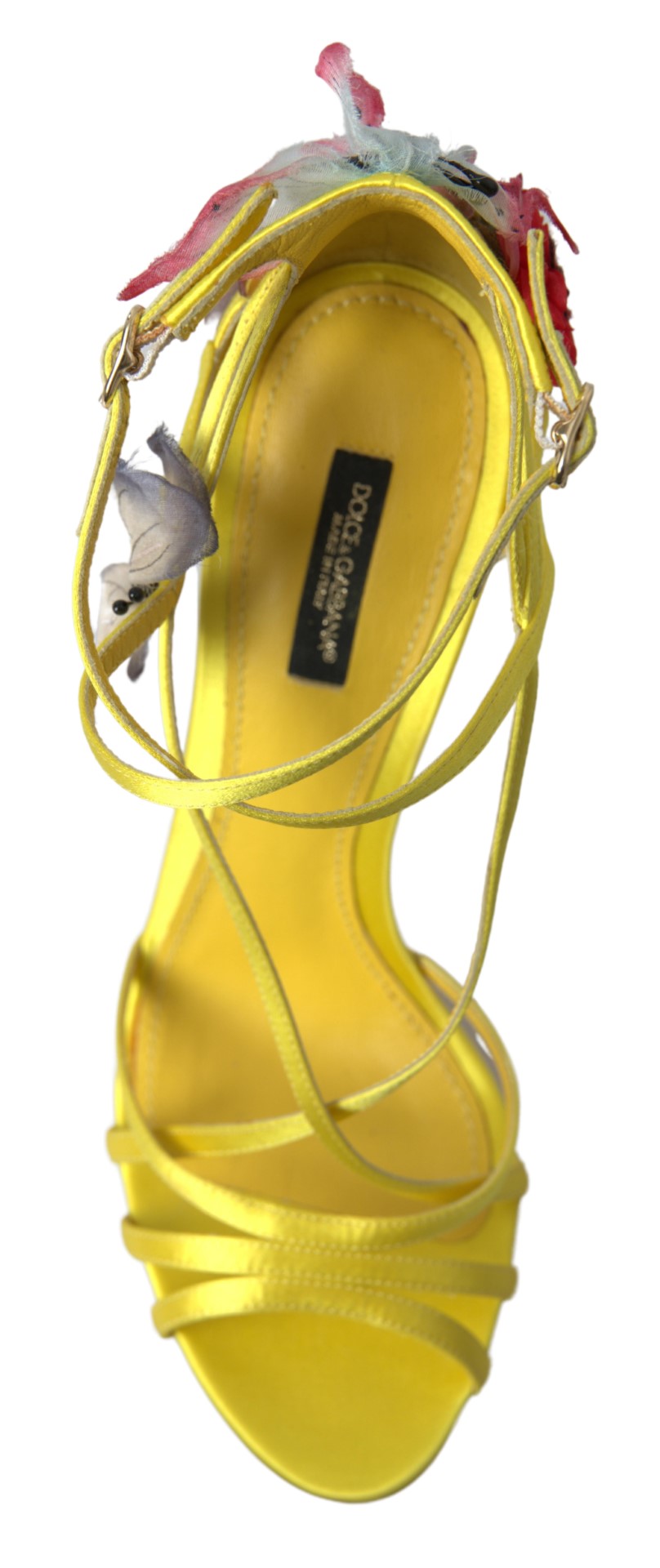 Dolce &amp; Gabbana Charming Yellow Strappy Sandals