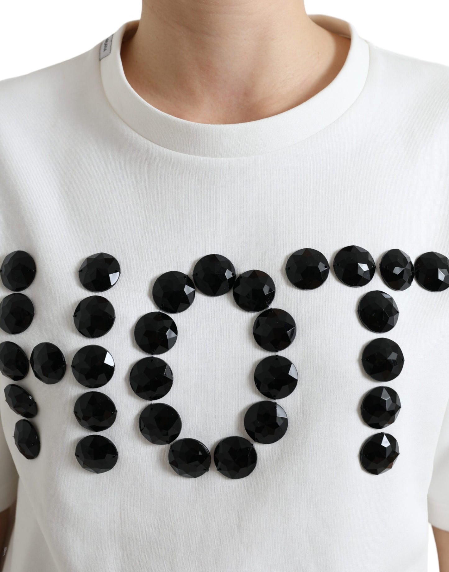 Dolce &amp; Gabbana Embellished Fashion Round Neck T-Shirt