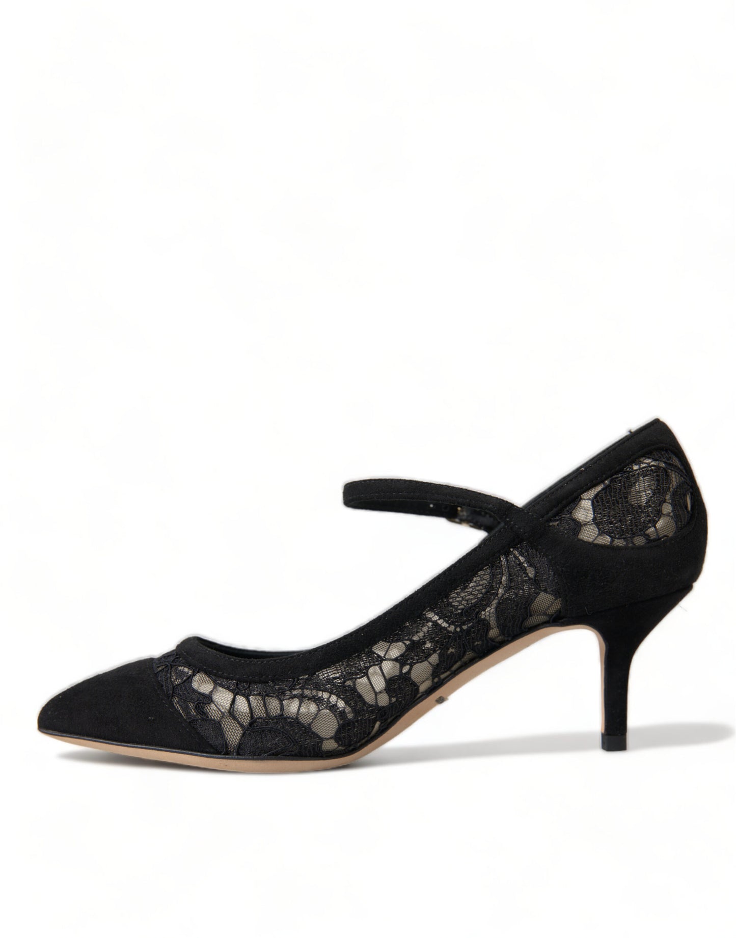 Dolce &amp; Gabbana Elegant Black Taormina Lace Heels