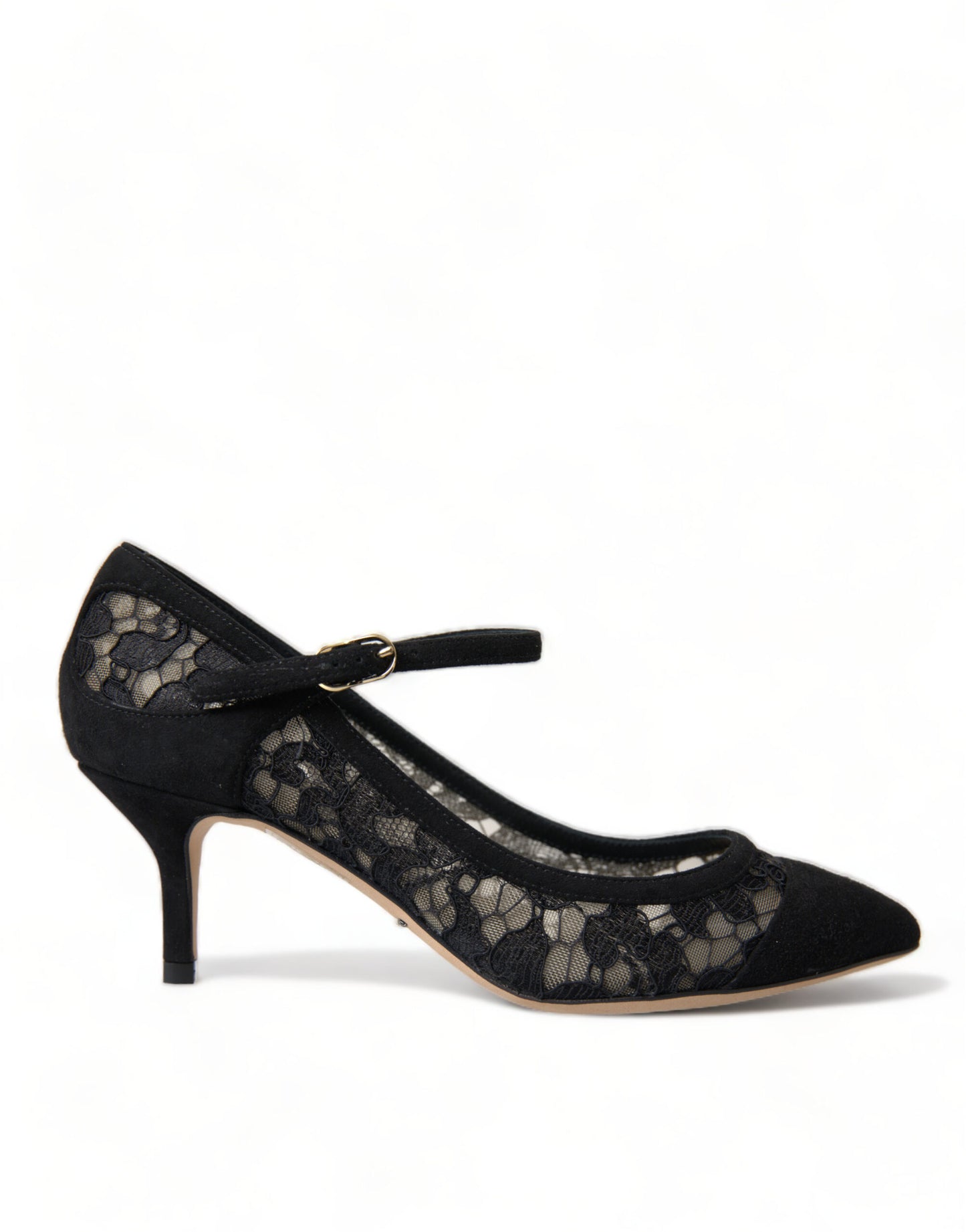 Dolce &amp; Gabbana Elegant Black Taormina Lace Heels