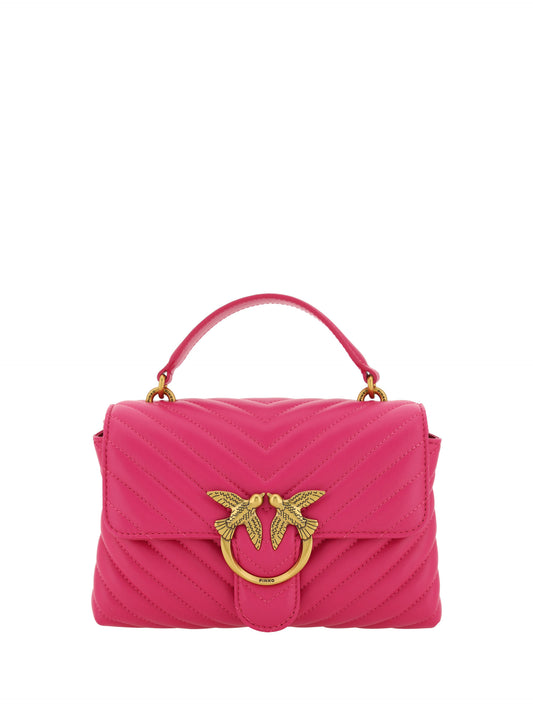 PINKO Chic pink quilted leather mini handbag