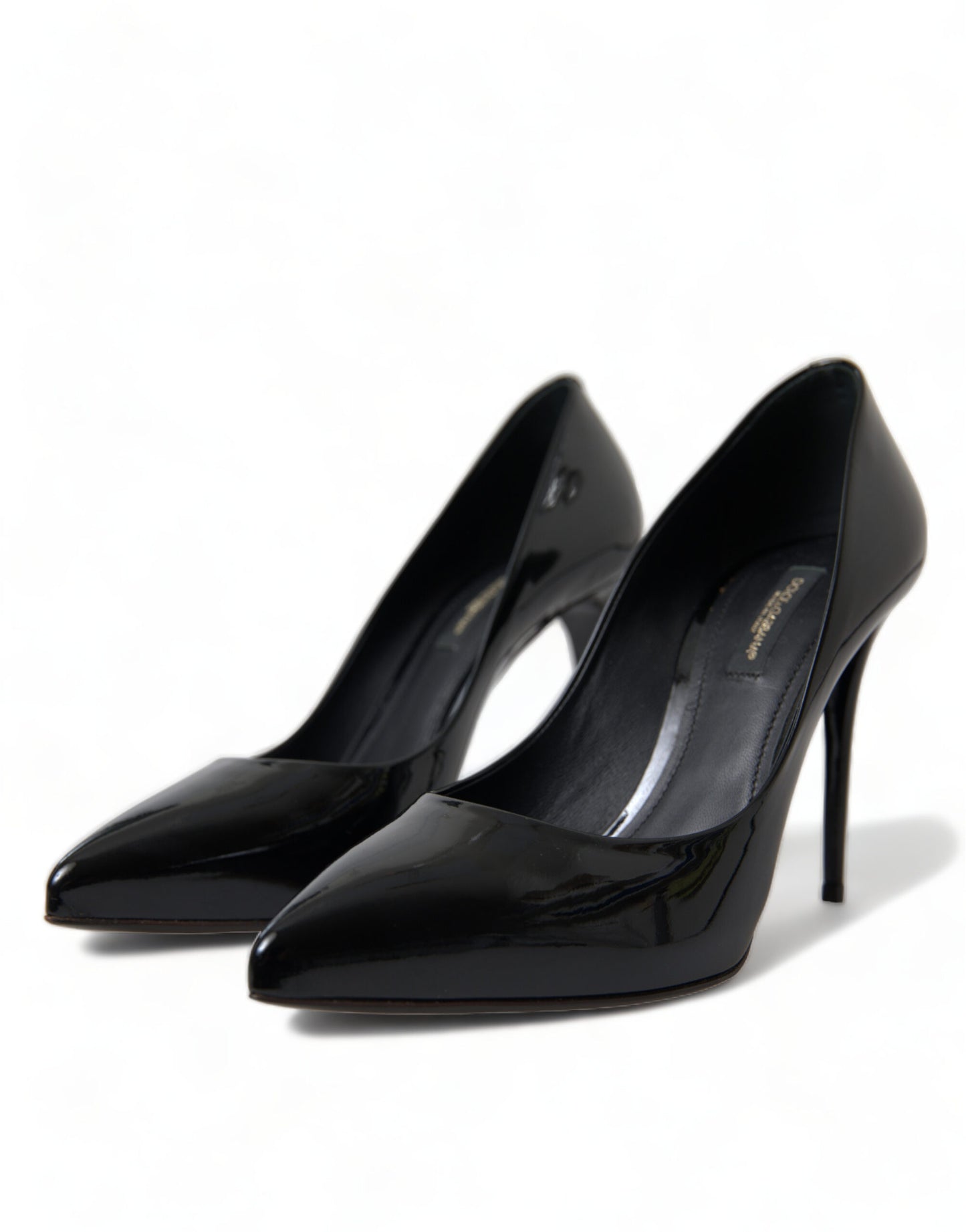 Dolce &amp; Gabbana Elegant black patent stiletto heels