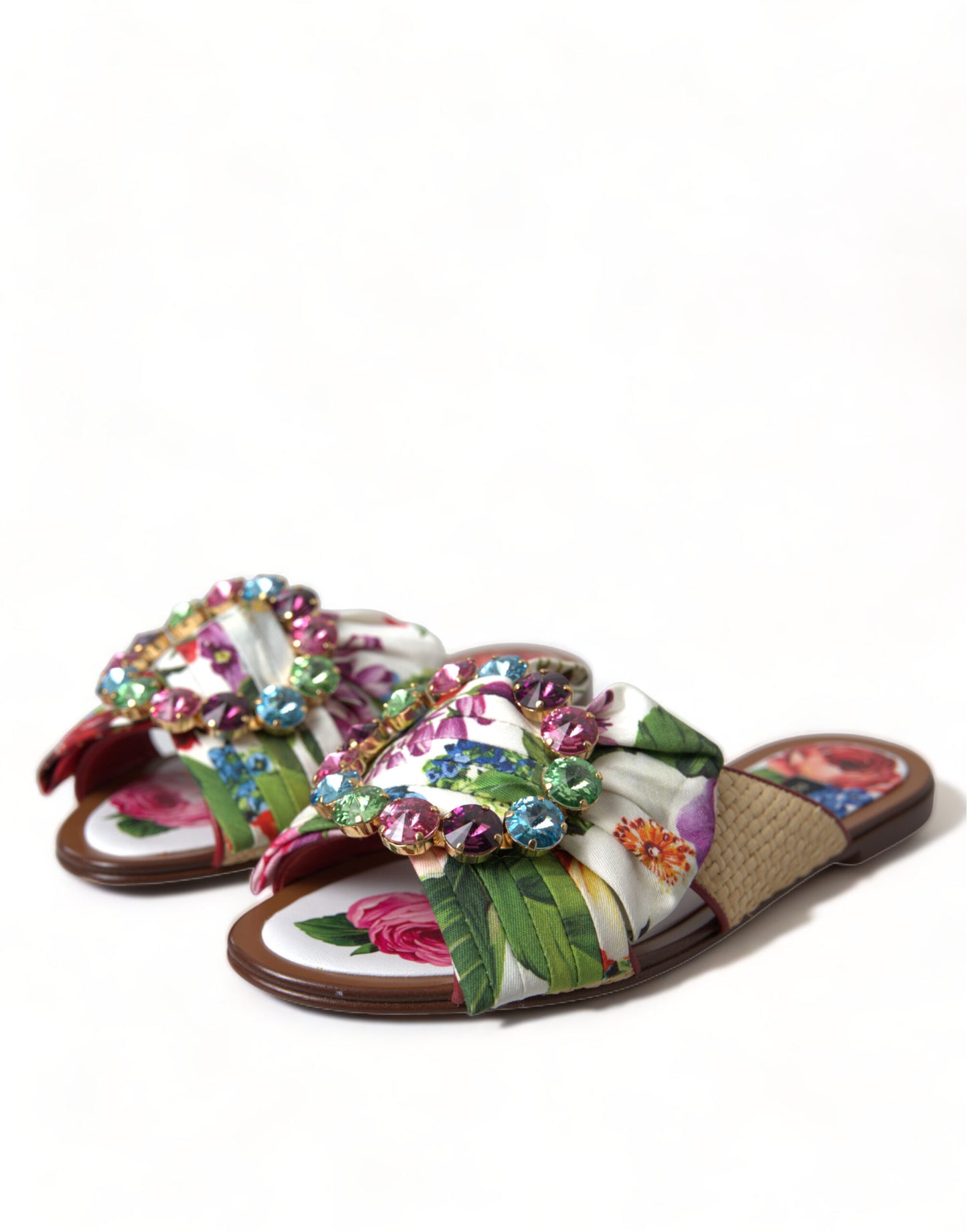 Dolce &amp; Gabbana Exquisite flat sandals with floral print