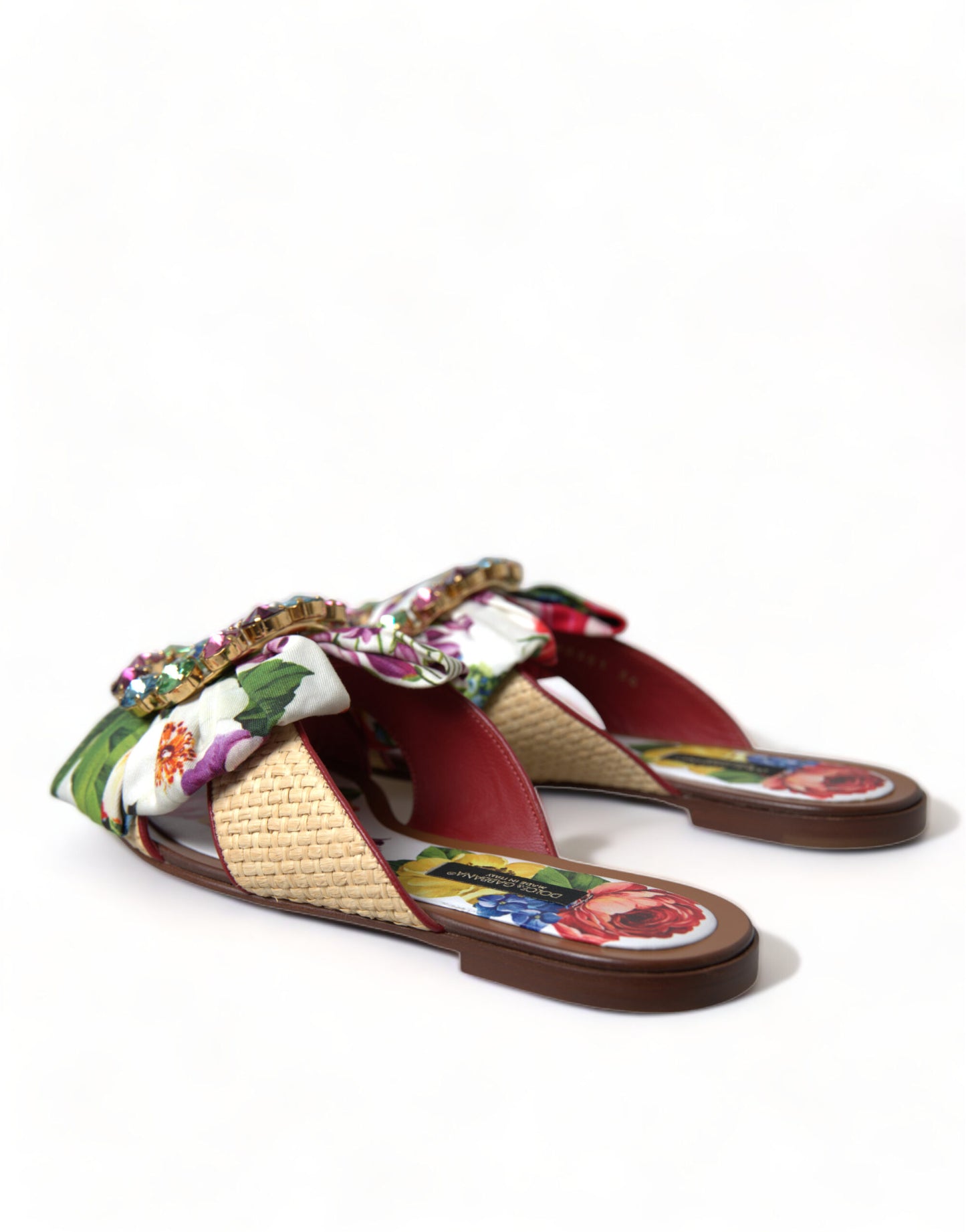 Dolce &amp; Gabbana Exquisite flat sandals with floral print