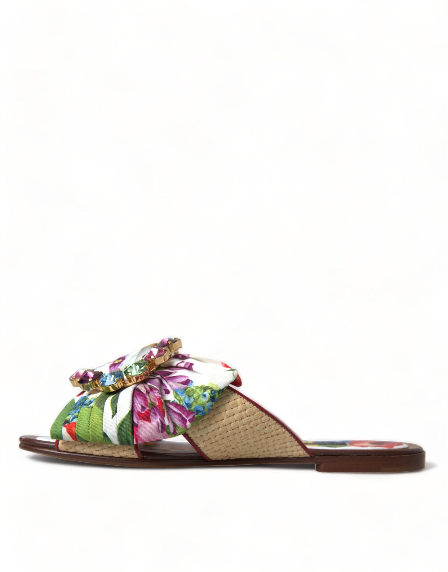 Dolce &amp; Gabbana Exquisite flat sandals with floral print