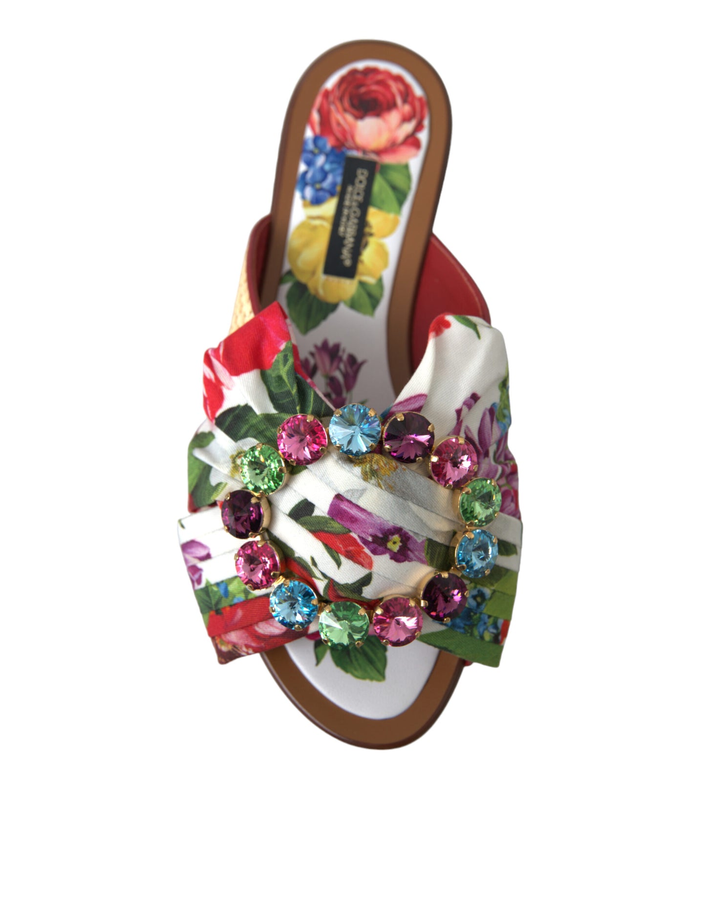 Dolce &amp; Gabbana Exquisite flat sandals with floral print