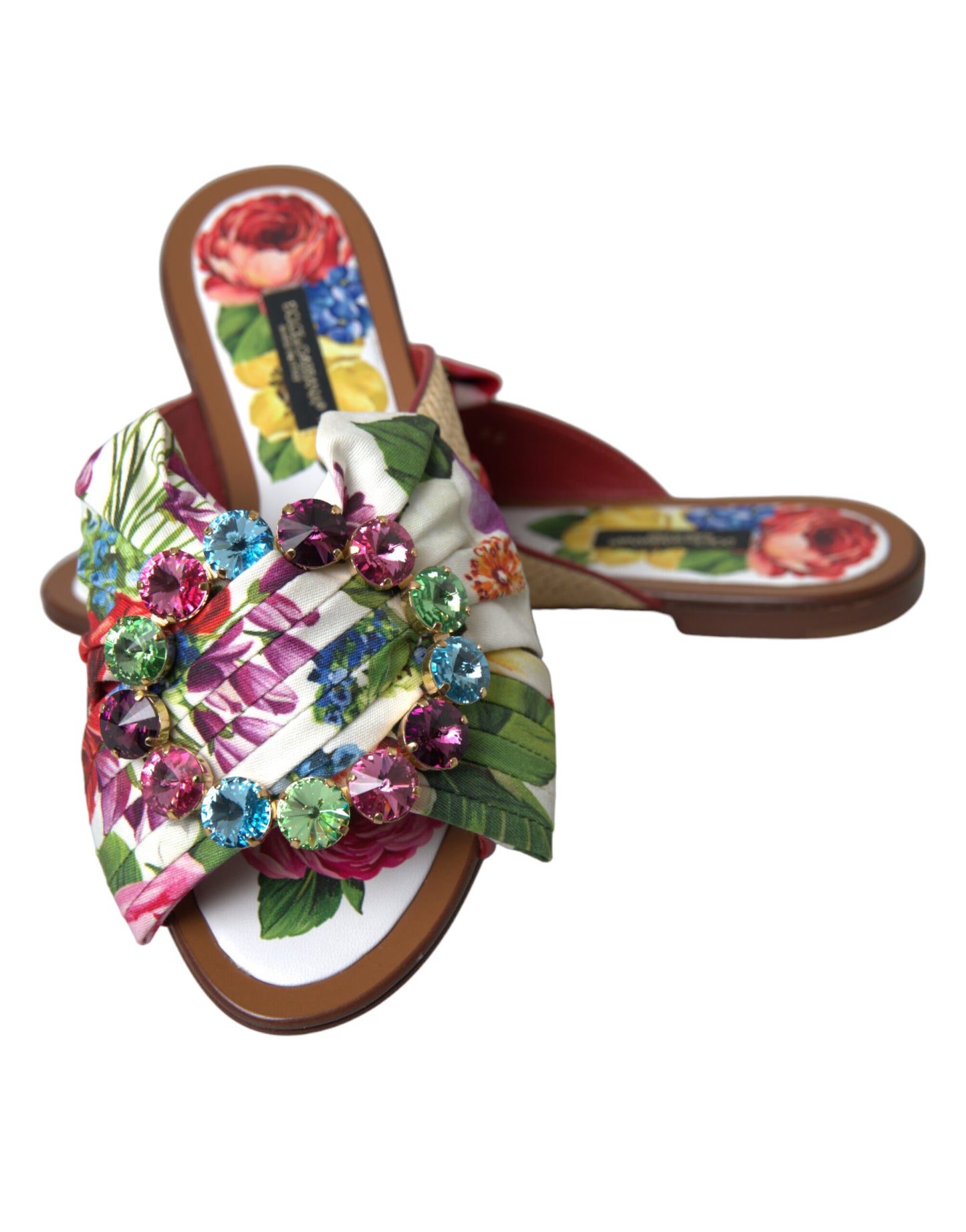 Dolce &amp; Gabbana Exquisite flat sandals with floral print