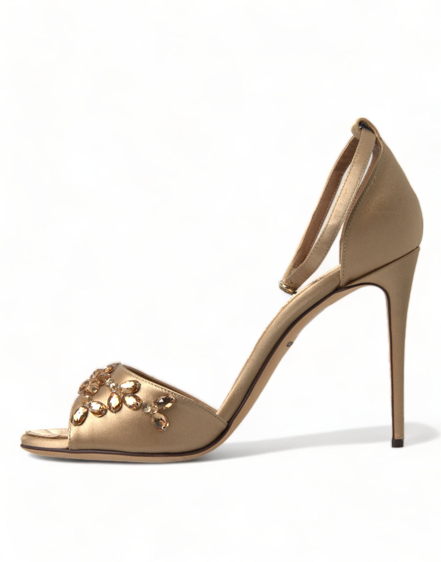 Dolce &amp; Gabbana sandals with crystal-embellished heels