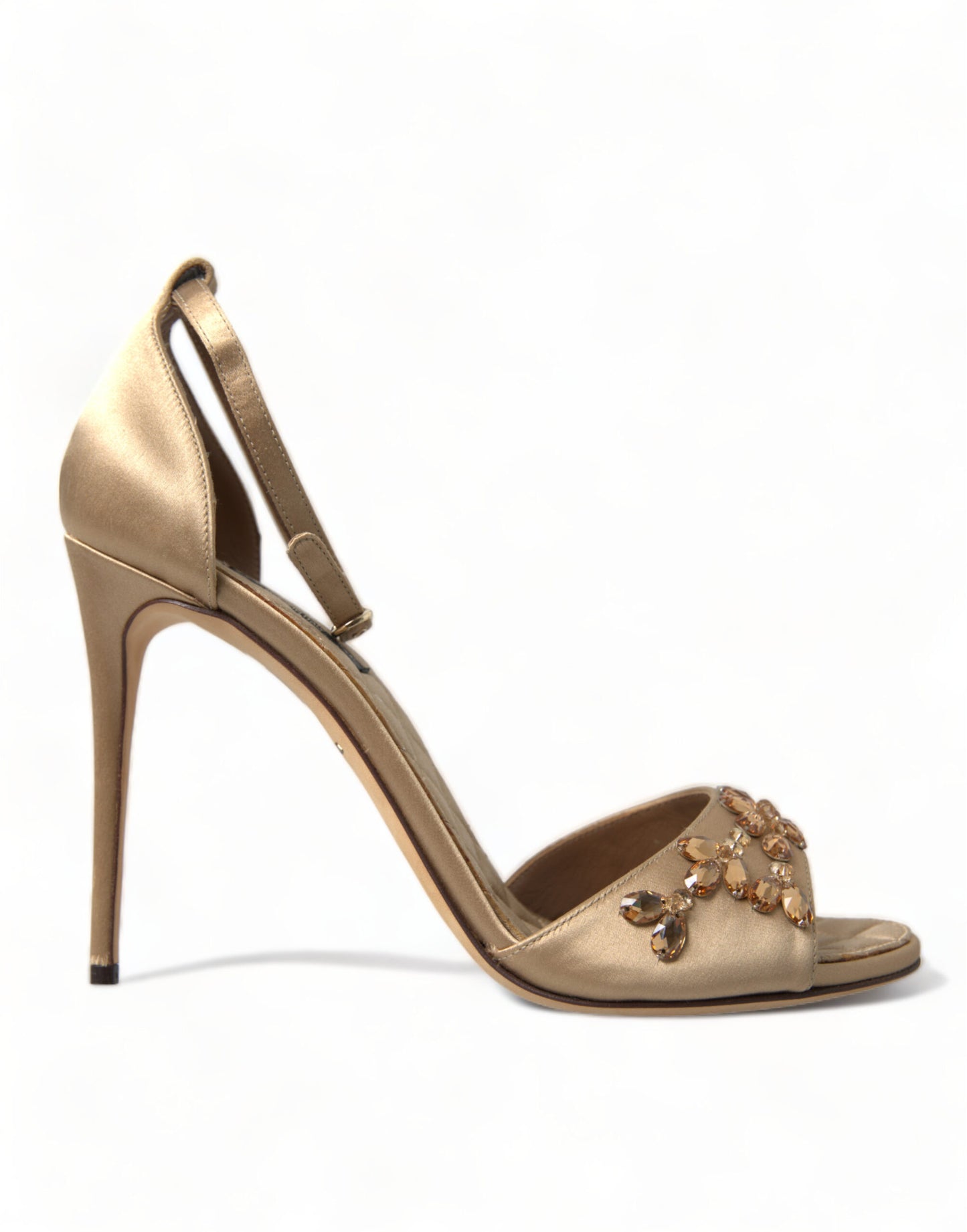 Dolce &amp; Gabbana sandals with crystal-embellished heels