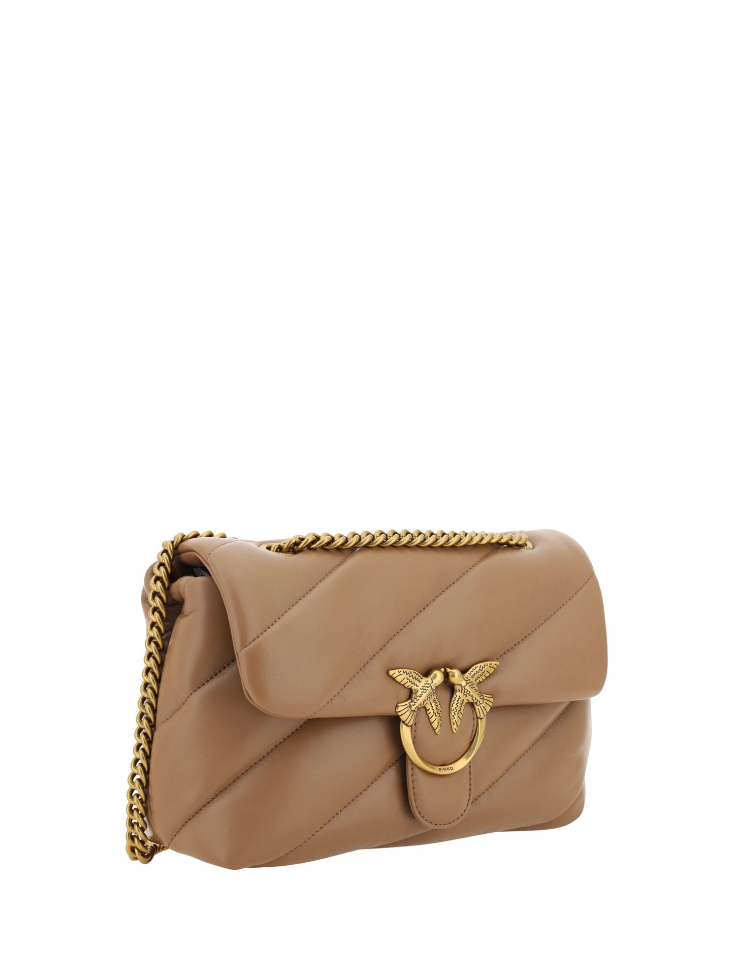 PINKO Elegant shoulder bag made of quilted calf leather