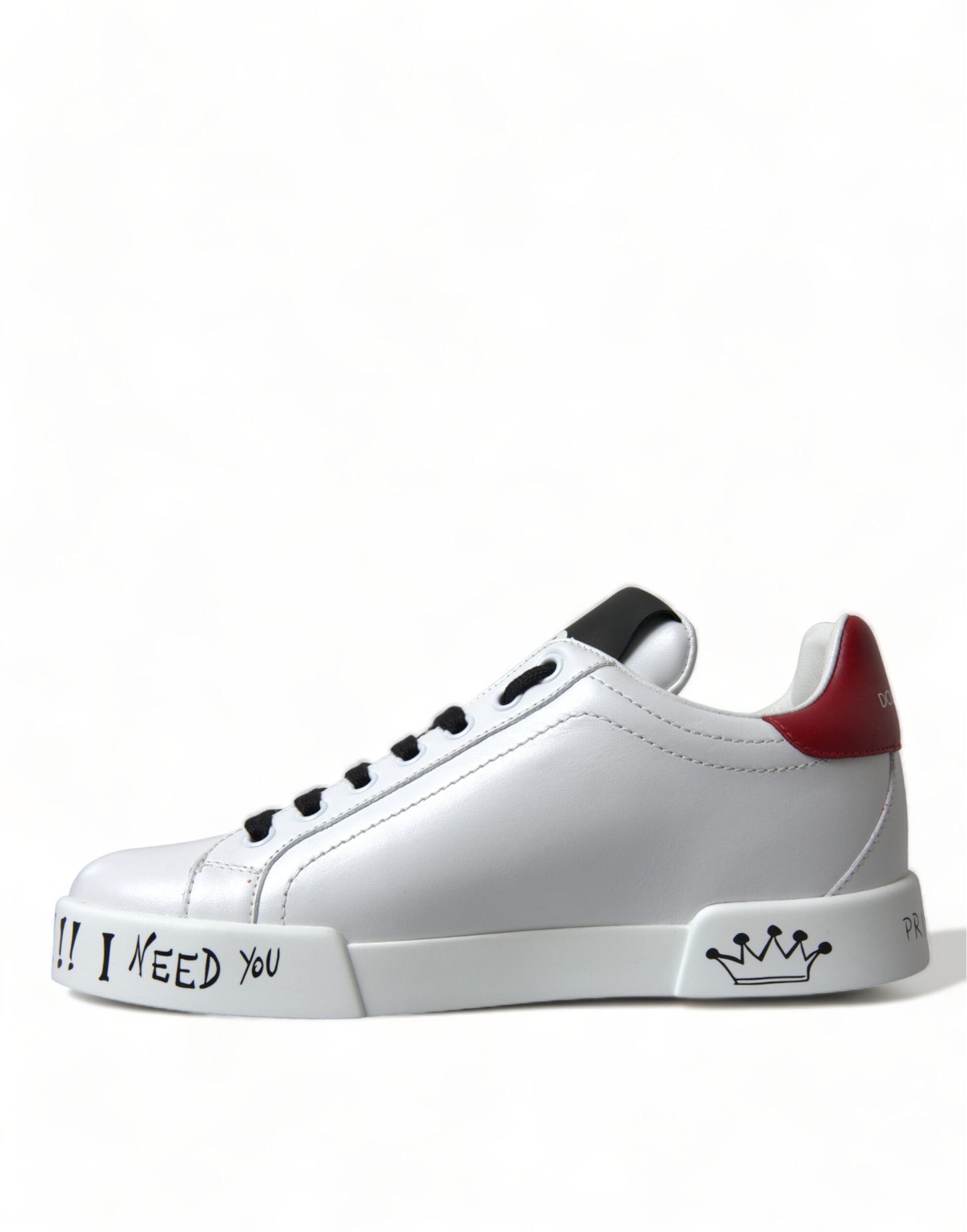 Dolce &amp; Gabbana Chic white Portofino leather sneakers