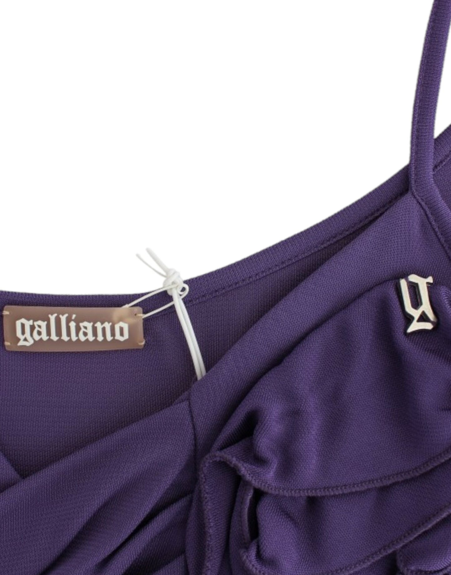 John Galliano Elegant cocktail dress made of purple jersey