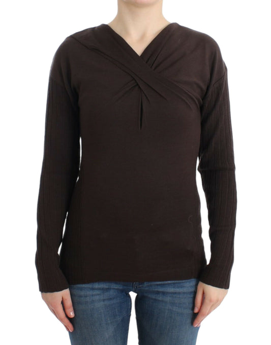 Cavalli Chic keyhole sweater made of virgin wool