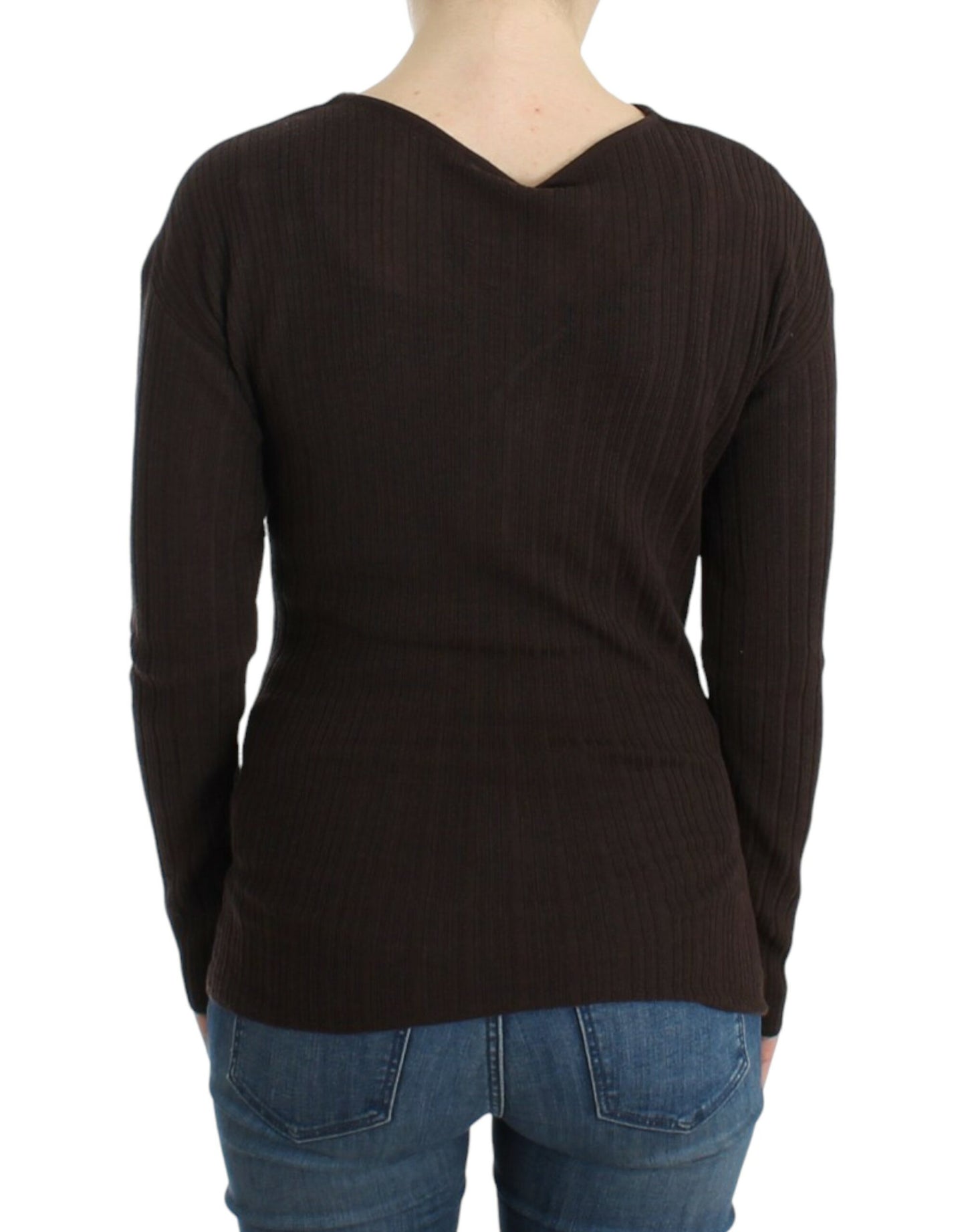 Cavalli Chic keyhole sweater made of virgin wool