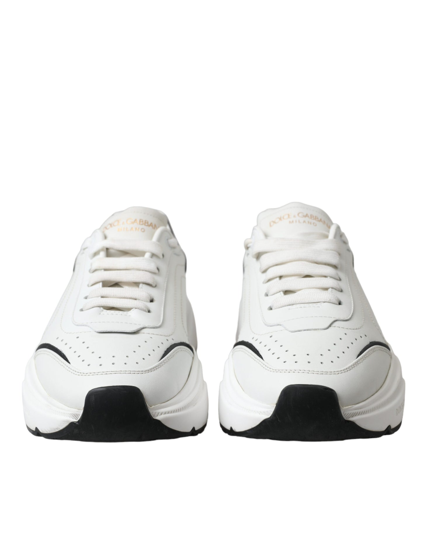 Dolce &amp; Gabbana Chic black and white Daymaster leather sneakers