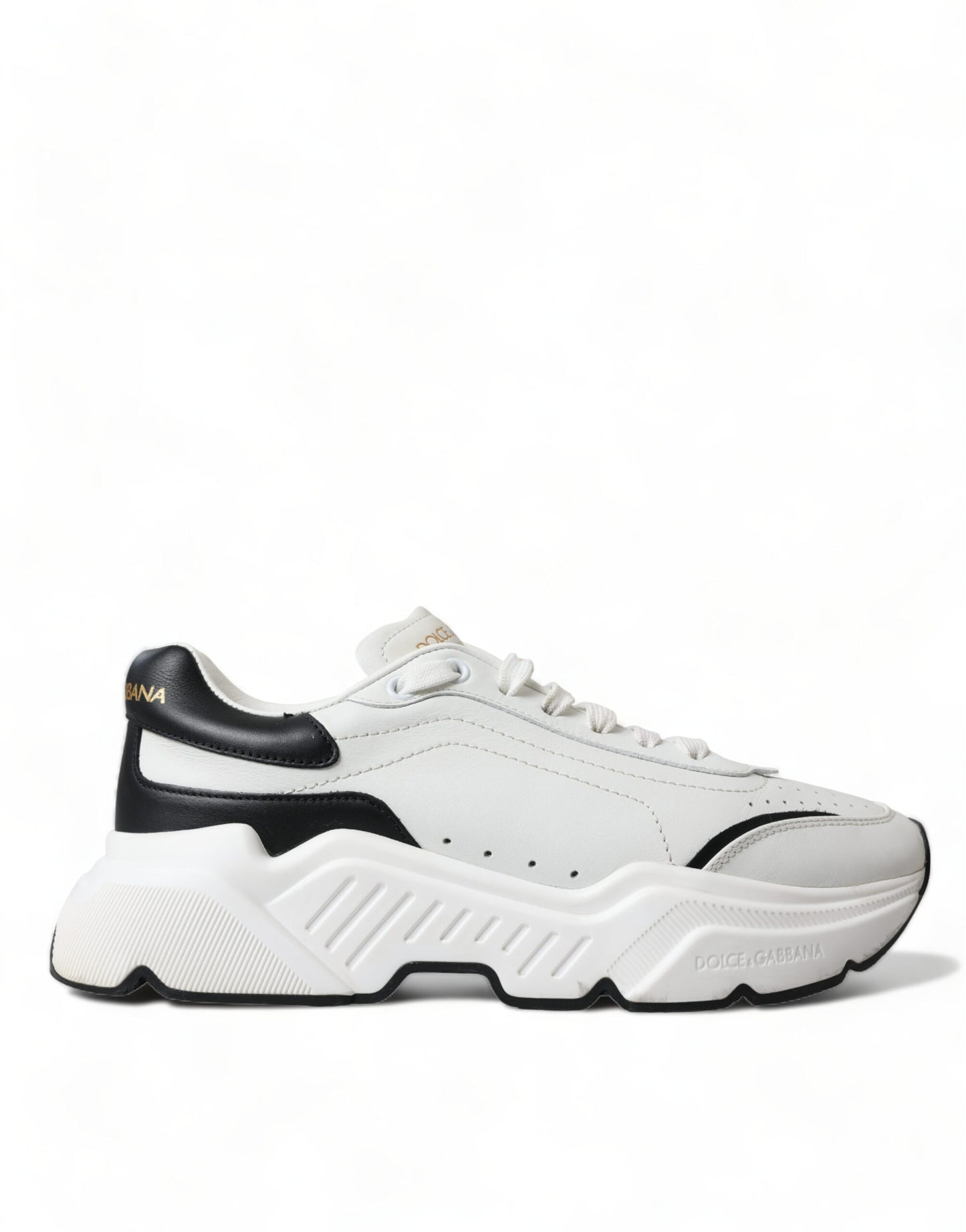 Dolce &amp; Gabbana Chic black and white Daymaster leather sneakers