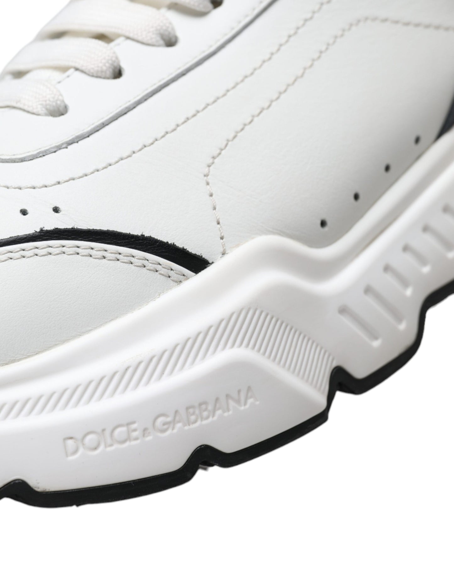 Dolce &amp; Gabbana Chic black and white Daymaster leather sneakers