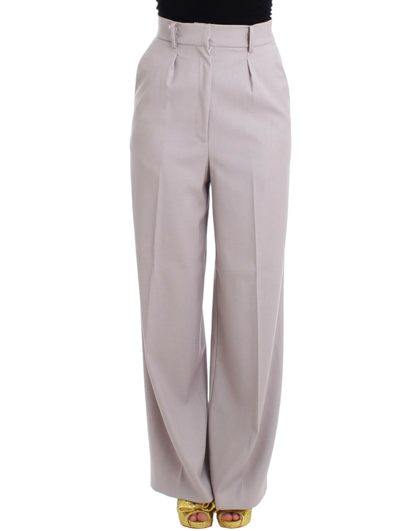 Cavalli Sophisticated grey high waist trousers