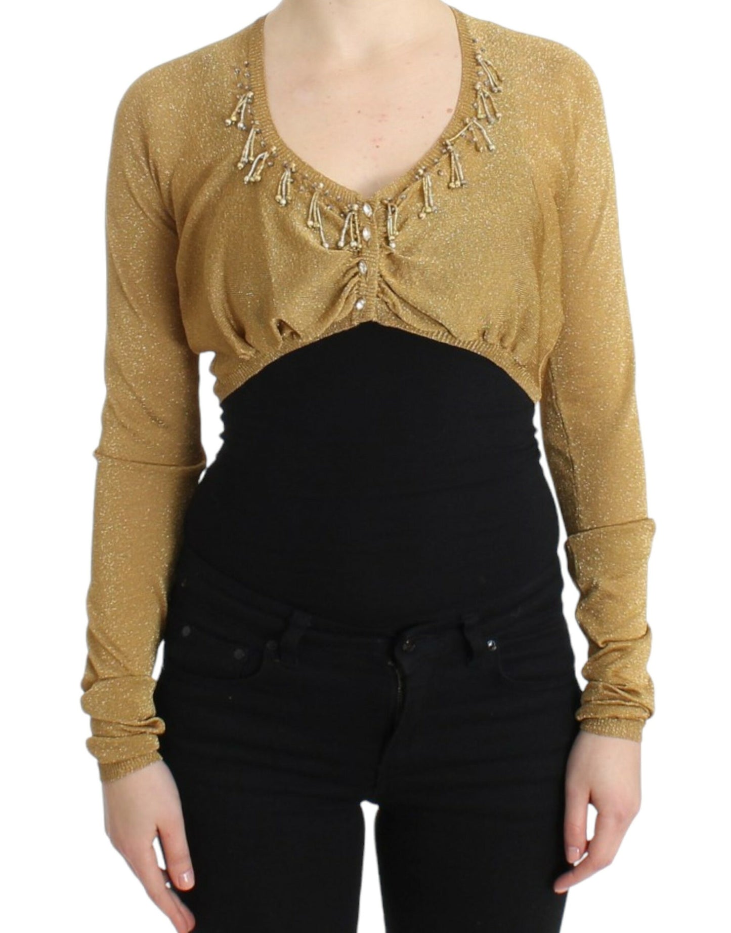 Cavalli Gold Shrug with Embellishments