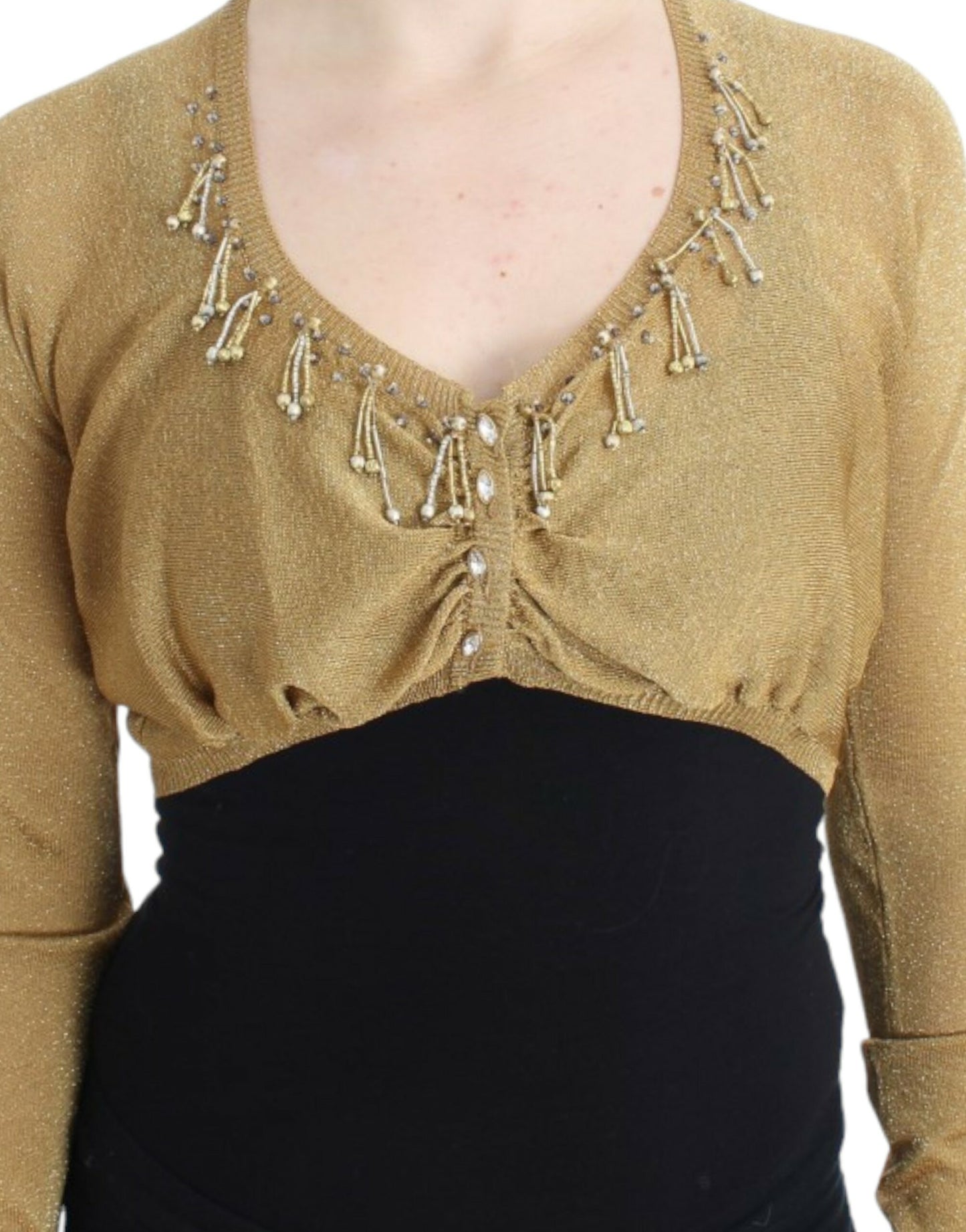 Cavalli Gold Shrug with Embellishments