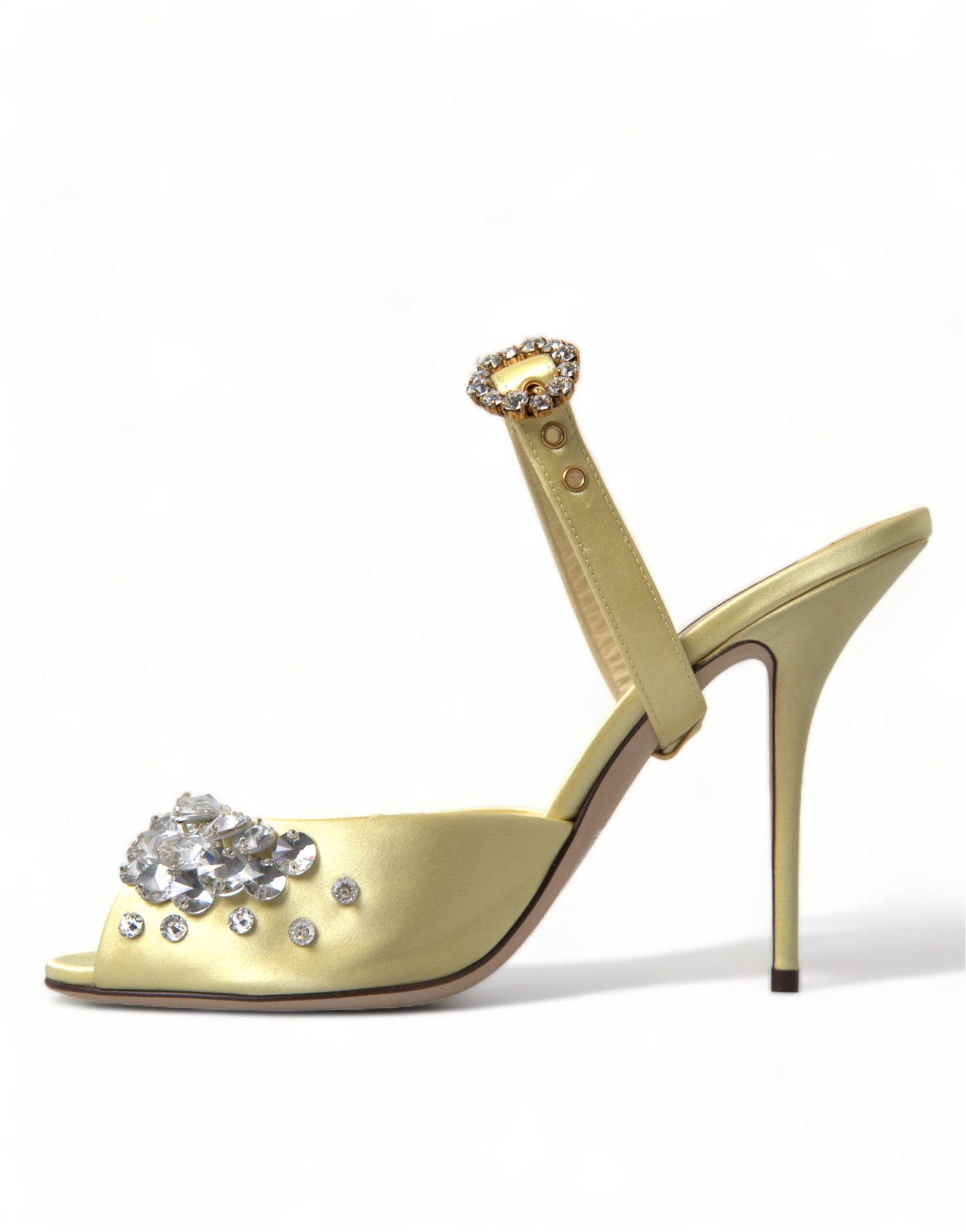 Dolce &amp; Gabbana Crystal-Embellished Silk Sandals