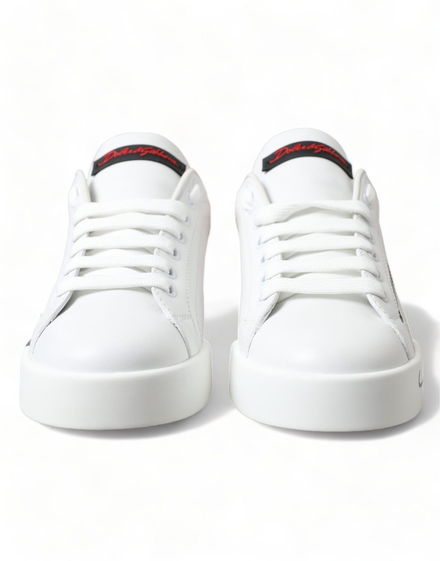 Dolce &amp; Gabbana Elegant Portofino Sneakers in White Leather