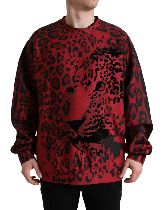 Dolce &amp; Gabbana Elegant Leopard Print Sweater