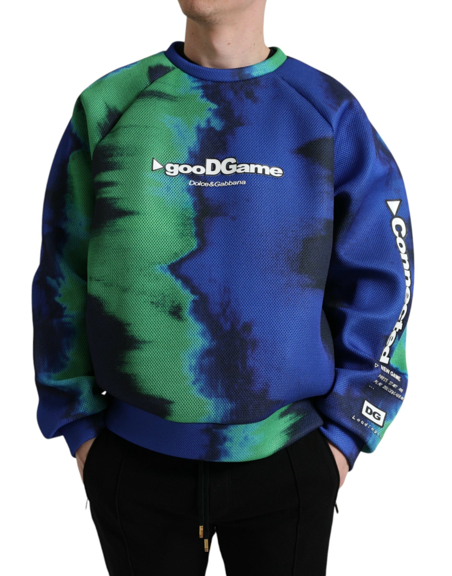 Dolce &amp; Gabbana Multicolor Graphic Crew Neck Sweater