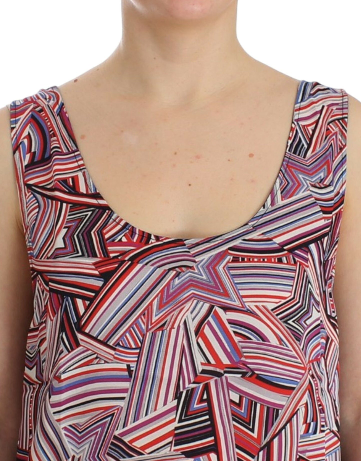 Costume National Chic sleeveless multicolor top