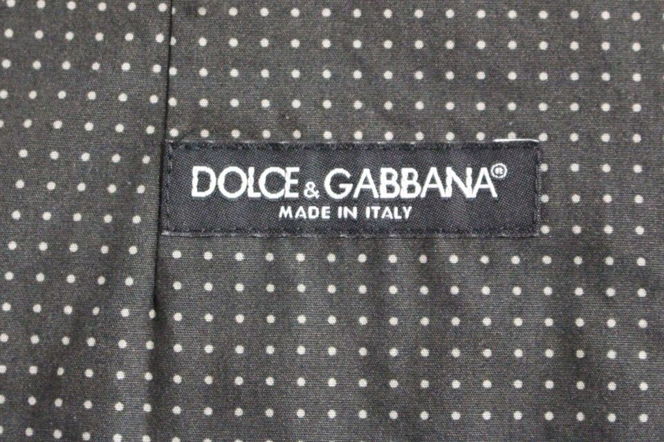 Dolce &amp; Gabbana Elegant Gray Cotton Dress Vest