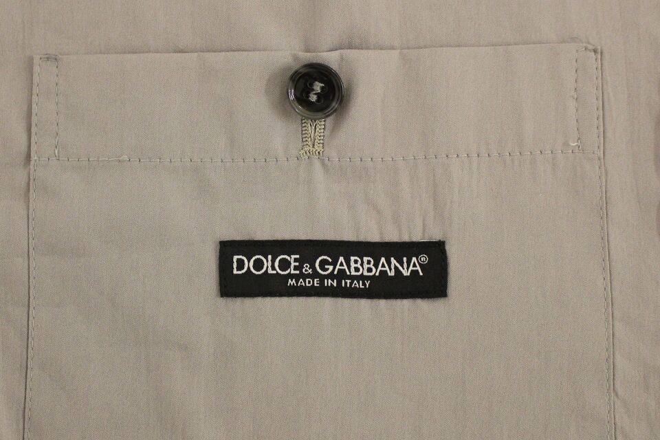 Dolce & Gabbana Elegante Graue Slim Fit Weste