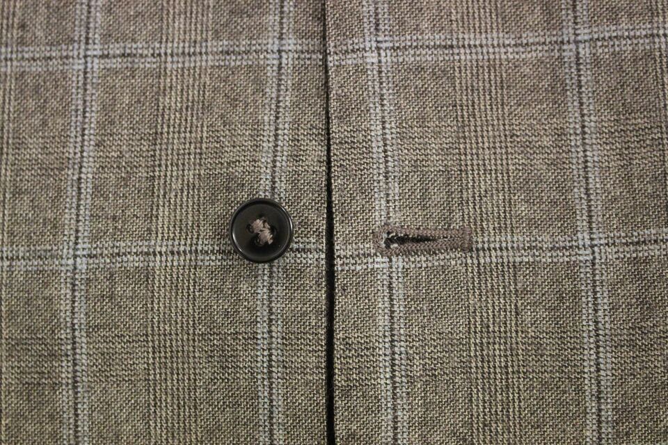 Dolce &amp; Gabbana Elegant brown checked wool vest