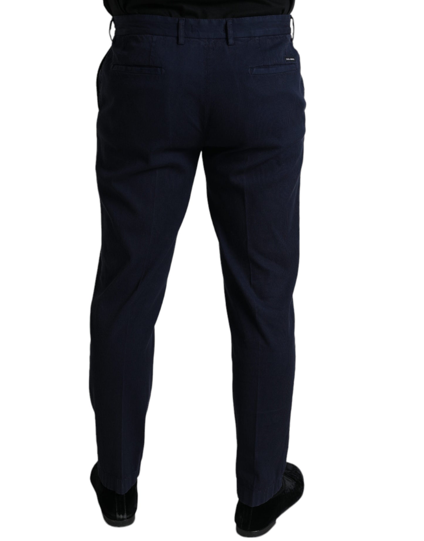 Dolce &amp; Gabbana Elegant dark blue skinny dress pants