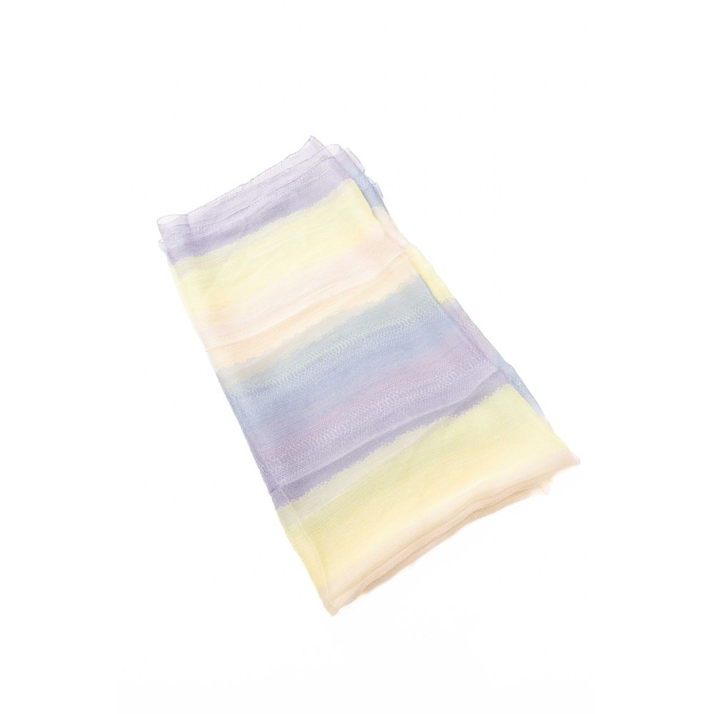 Trussardi Multicolor Silk Scarf for Women