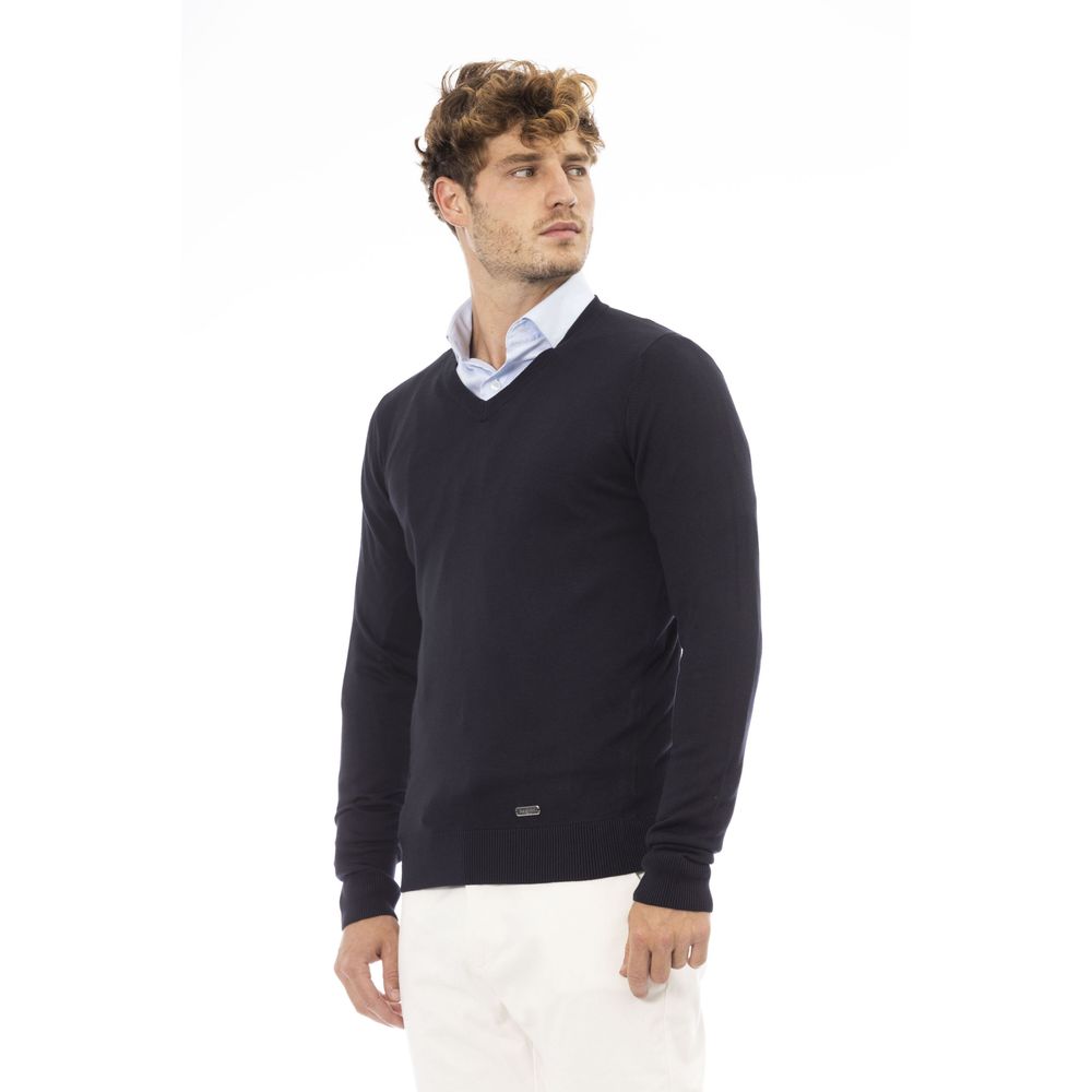 Baldinini Trend Blue Modal Sweater for Men