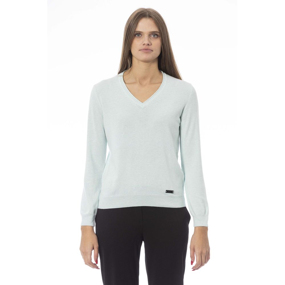 Baldinini Trend Light Blue Cashmere Sweater for Women