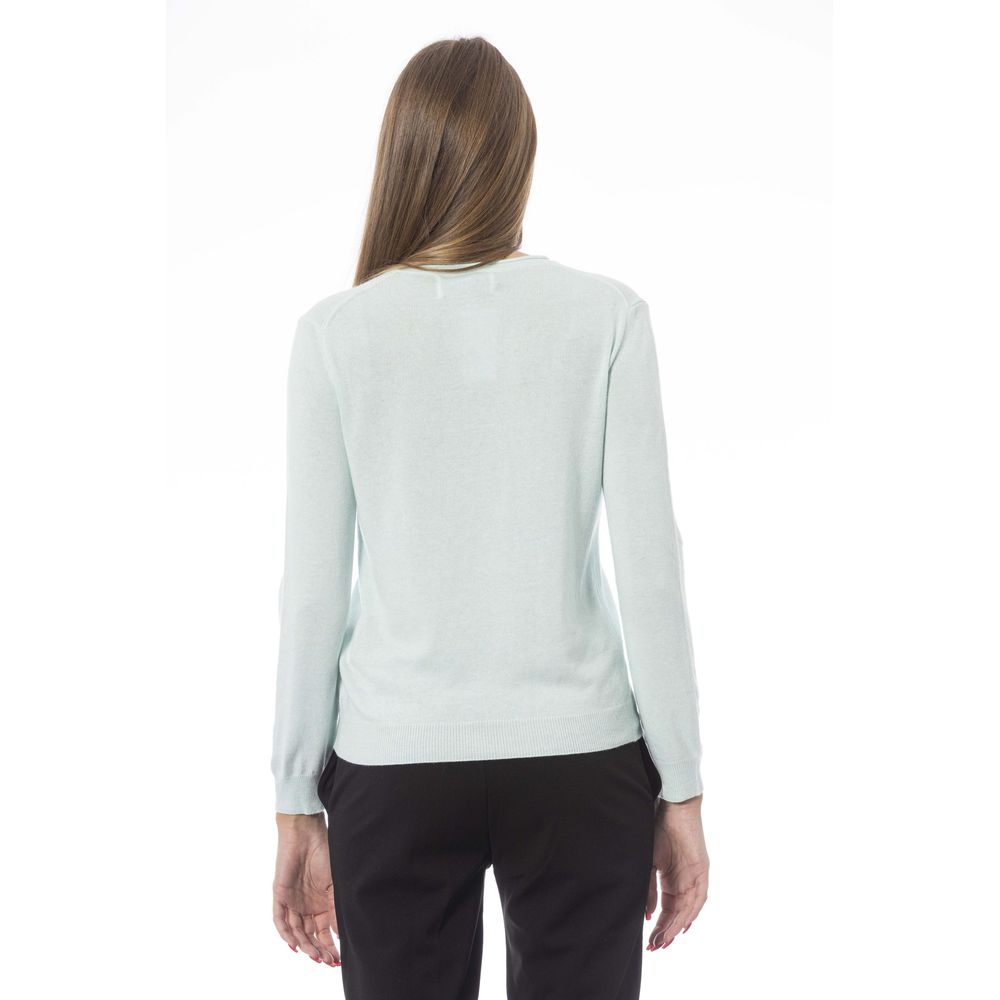 Baldinini Trend Light Blue Cashmere Sweater for Women