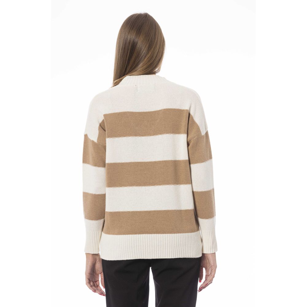 Baldinini Trend Beige Cashmere Women's Sweater