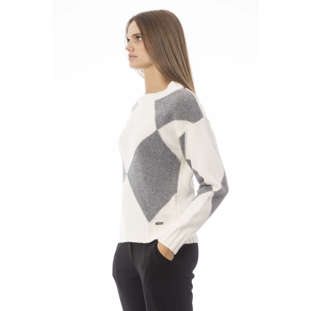 Baldinini Trend Grey Wool Sweater for Women