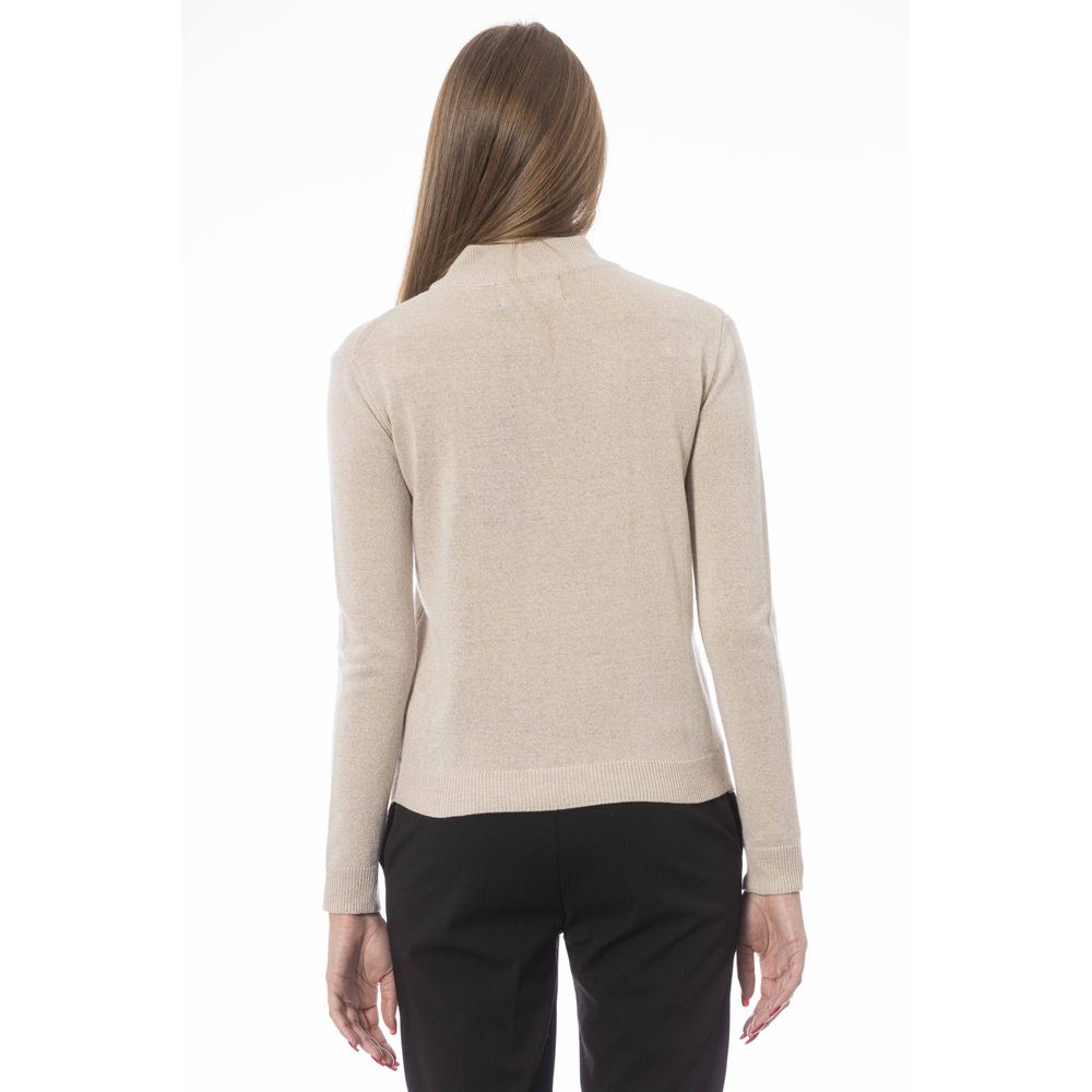 Baldinini Trend Beige Cashmere Women's Sweater