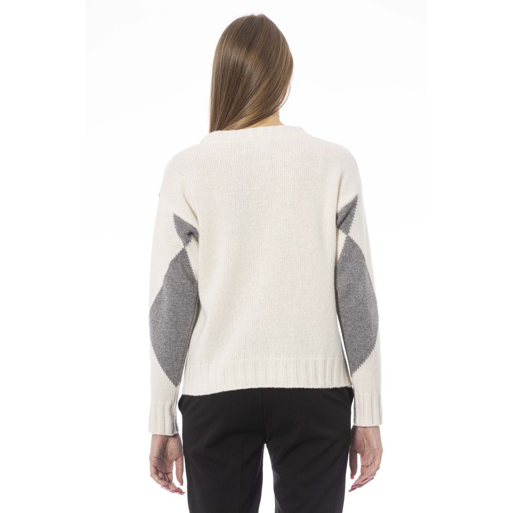 Baldinini Trend Grey Wool Sweater for Women