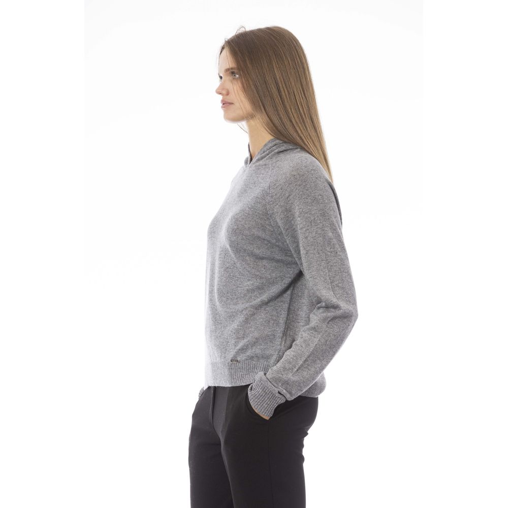 Baldinini Trend Grey Wool Sweater for Women