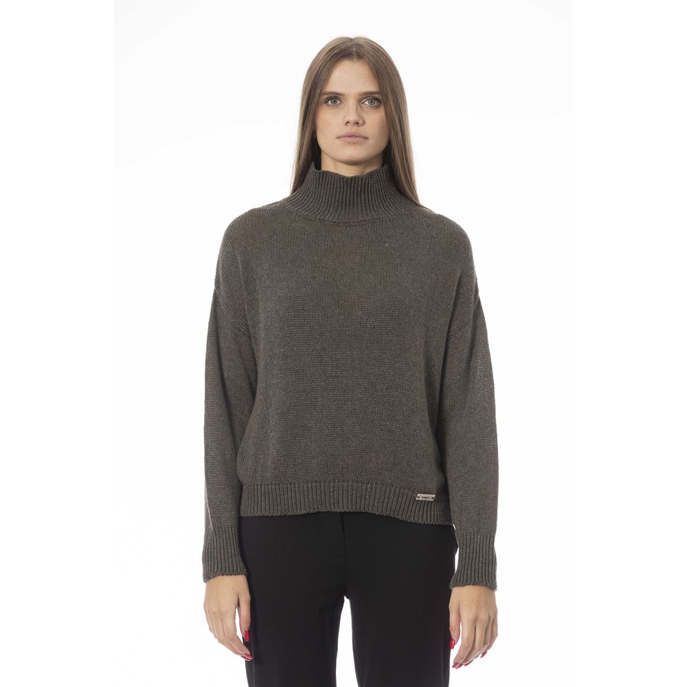 Baldinini Trend Green Wool Sweater for Women