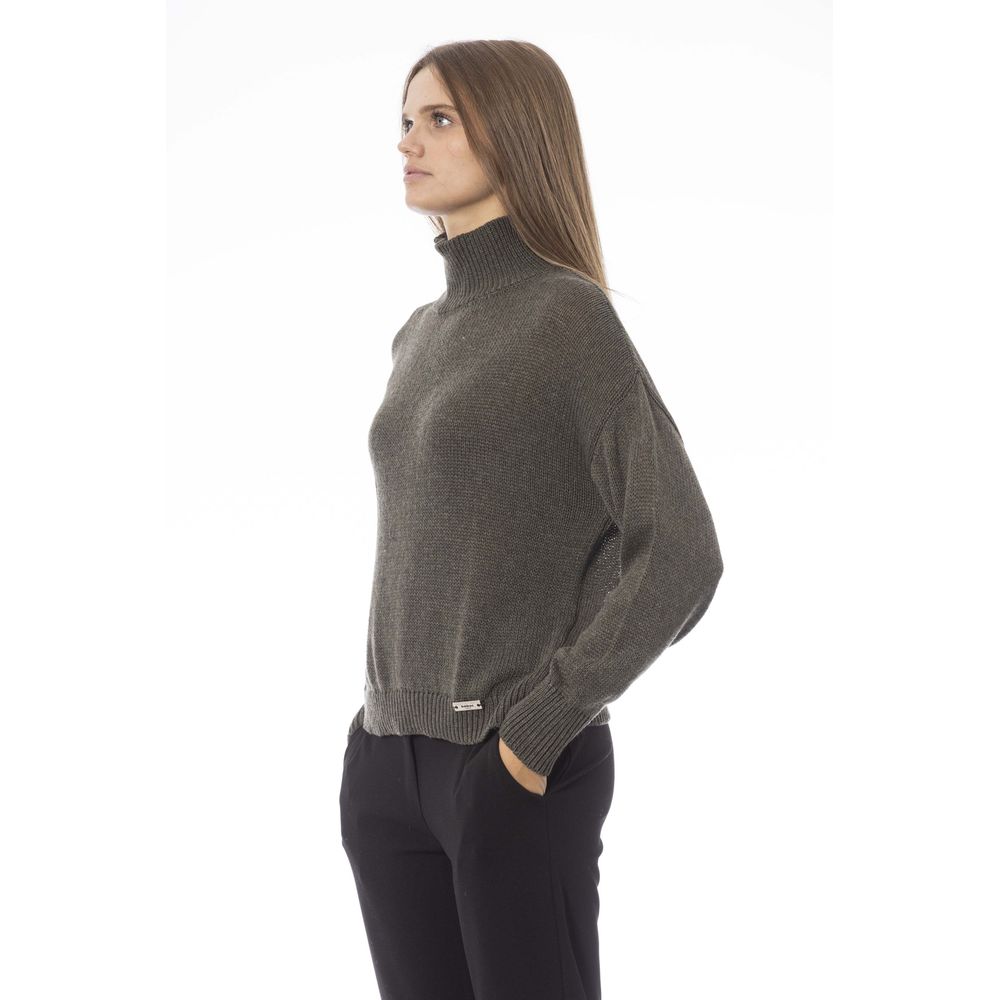 Baldinini Trend Green Wool Sweater for Women