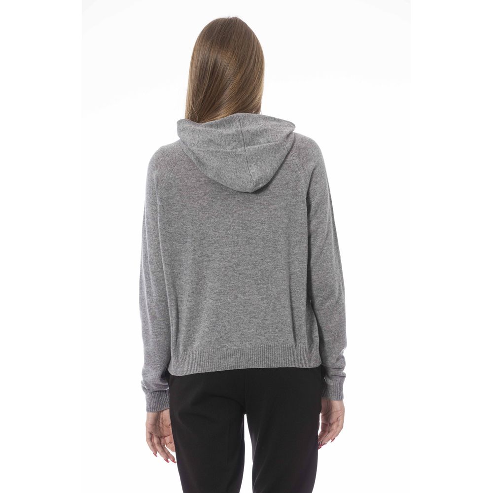 Baldinini Trend Grey Wool Sweater for Women