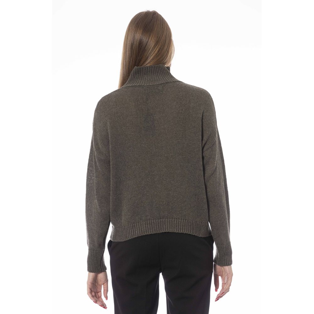 Baldinini Trend Green Wool Sweater for Women