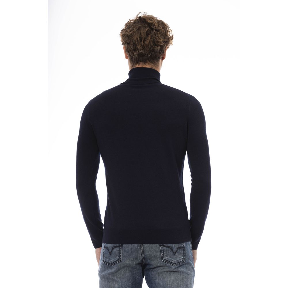 Baldinini Trend Blue Wool Sweater for Men