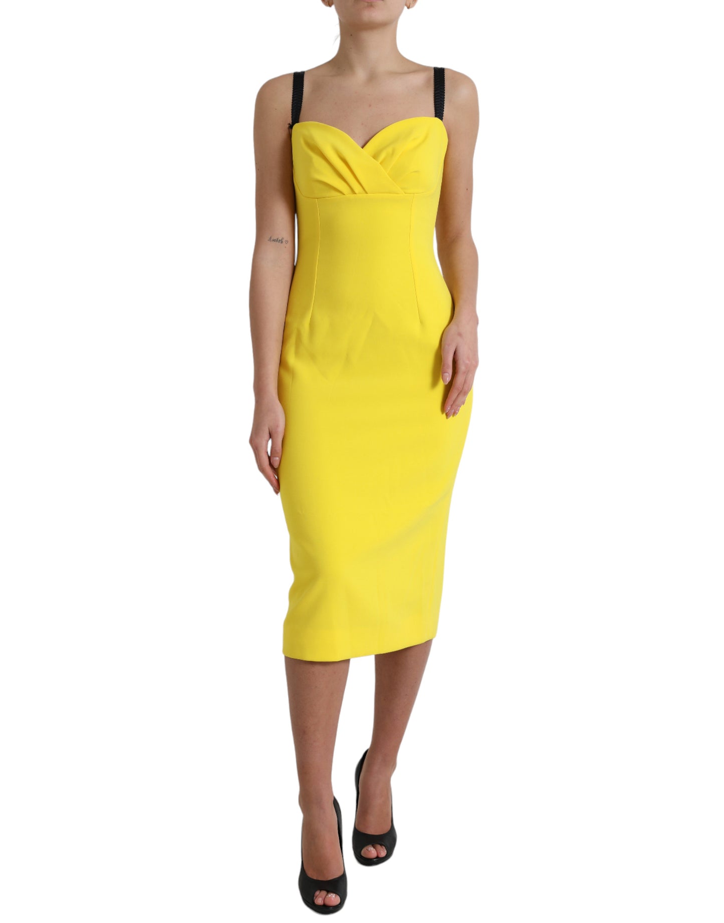 Dolce &amp; Gabbana Sunshine Chic Sleeveless Midi Dress