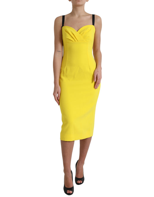 Dolce &amp; Gabbana Sunshine Chic Sleeveless Midi Dress