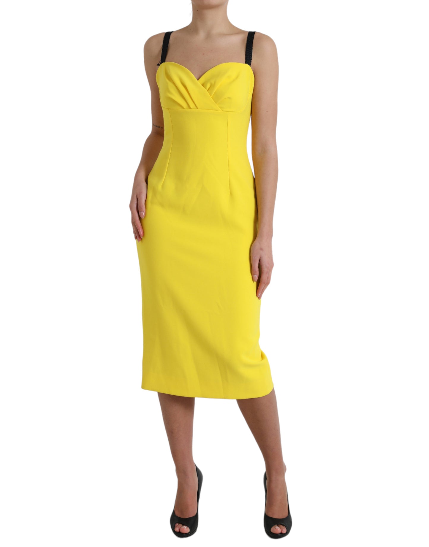 Dolce &amp; Gabbana Sunshine Chic Sleeveless Midi Dress